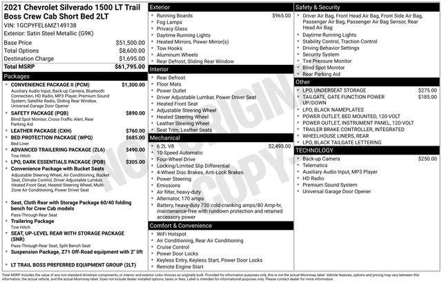 Chevrolet Silverado 1500 Lt Trail Boss 4Wd Crew Cab - Thumbnail 10