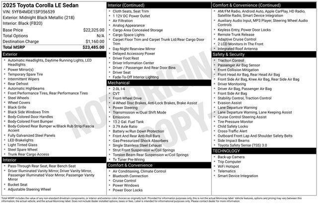 Toyota Corolla Fwd Le - Thumbnail 13