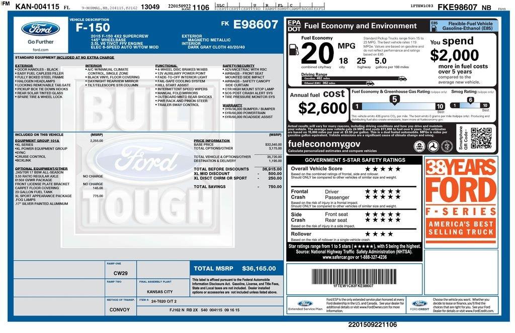 Ford F-150 Xl Rwd 4D Supercrew - Thumbnail 11