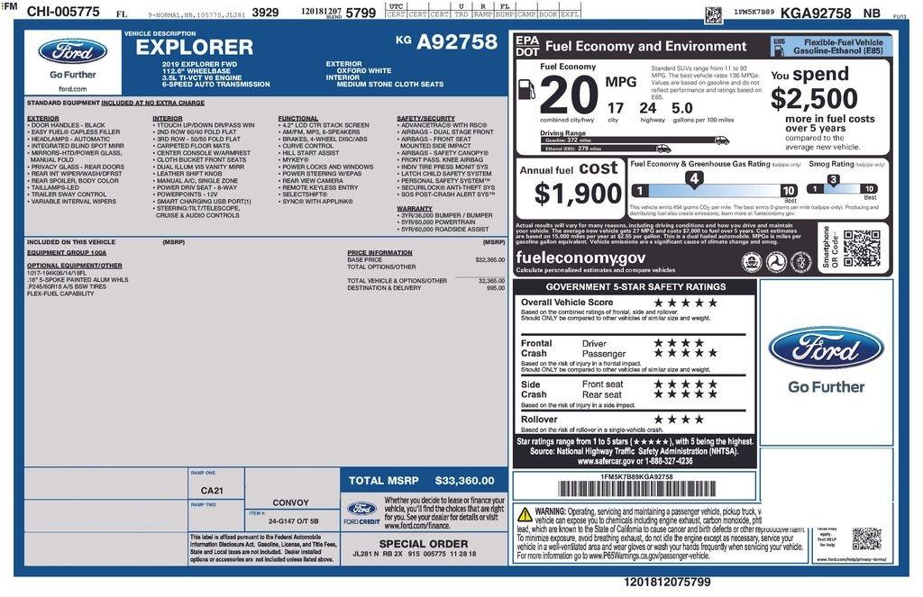 Ford Explorer Base Fwd 4D Sport Utility - Thumbnail 6