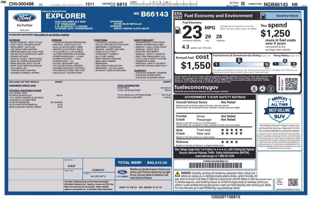 Ford Explorer Xlt Rwd 4D Sport Utility - Thumbnail 3