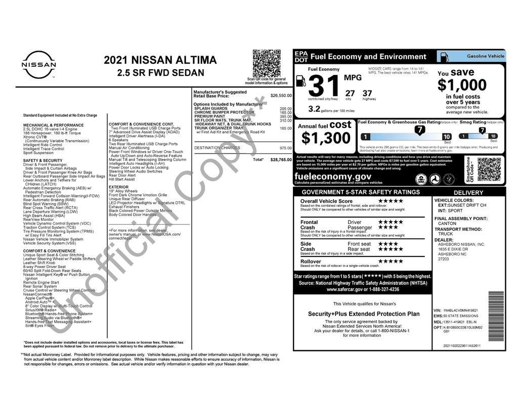 Nissan Altima 2.5 Sr - Thumbnail 7