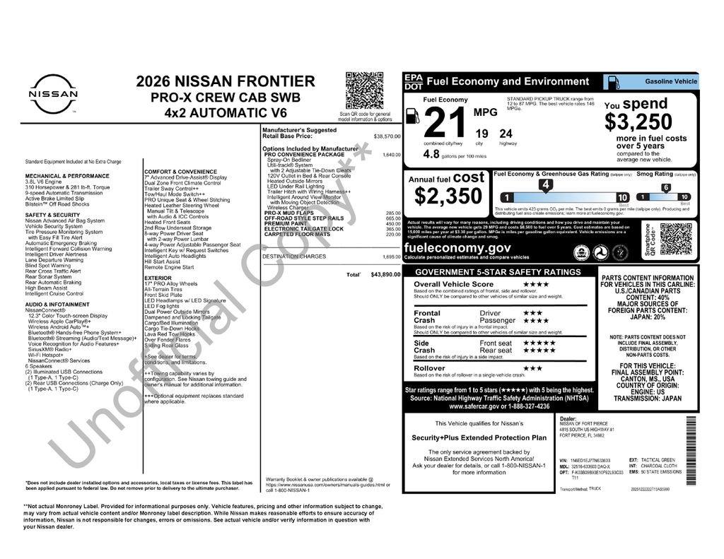 Nissan Frontier Crew Cab Pro-X® - Thumbnail 7