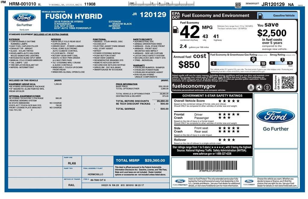Ford Fusion Hybrid Se - Thumbnail 11