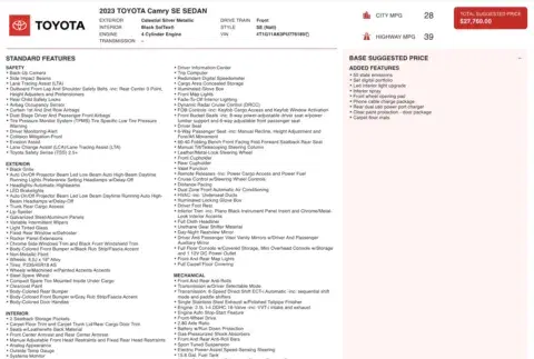 Toyota Camry Se - Thumbnail 5