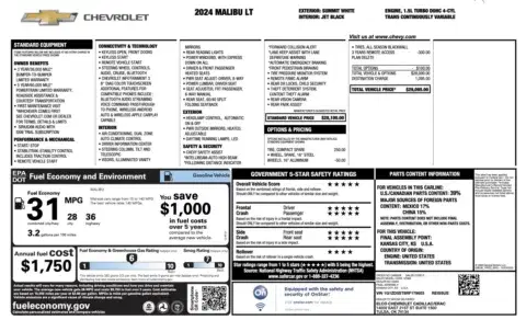 Chevrolet Malibu Lt - Thumbnail 5