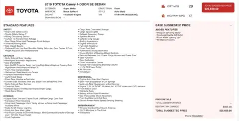 Toyota Camry Se - Thumbnail 4