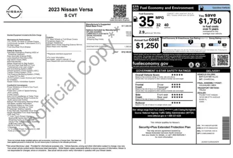 Nissan Versa S - Thumbnail 5