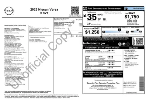 Nissan Versa S - Thumbnail 5