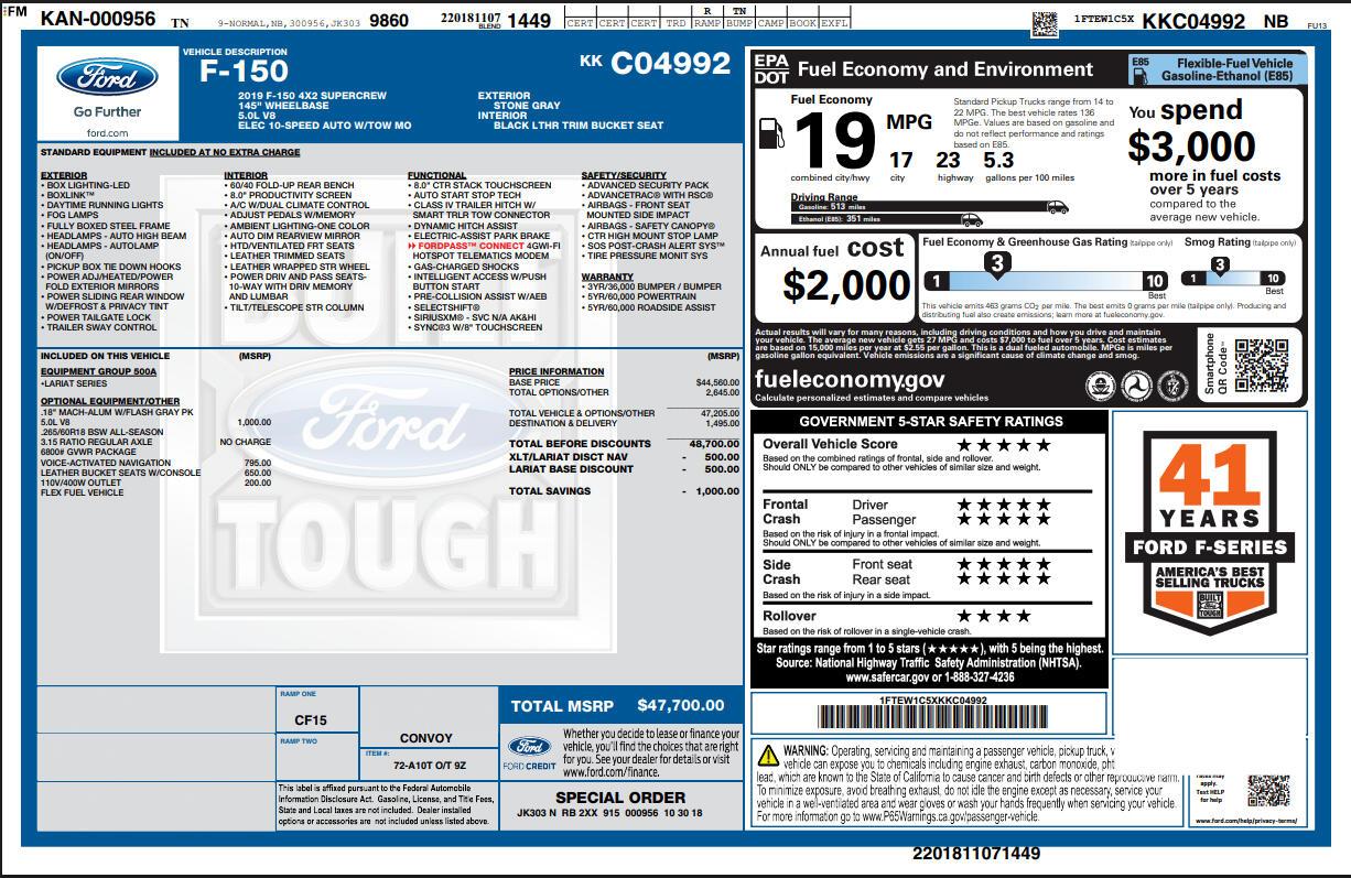 Ford F-150Lariat Supercrew 5.5-Ft. Bed 2Wd - Thumbnail 16