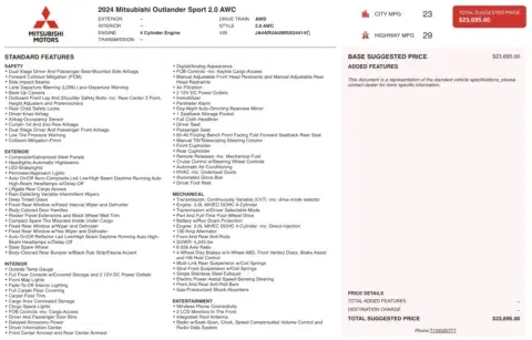 Mitsubishi Outlander Sport Es - Thumbnail 5