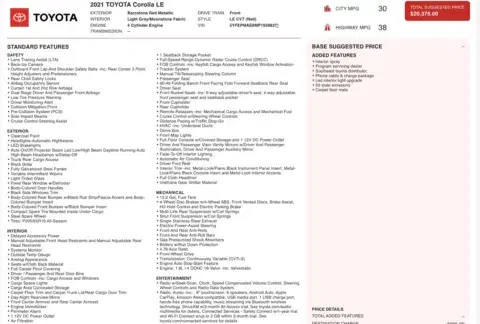 Toyota Corolla Le - Thumbnail 6