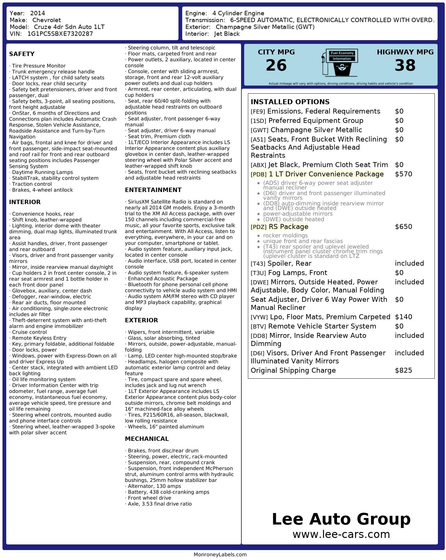 Chevrolet Cruze 1Lt - Thumbnail 7