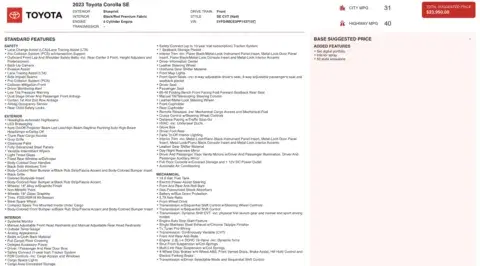 Toyota Corolla Se - Thumbnail 5