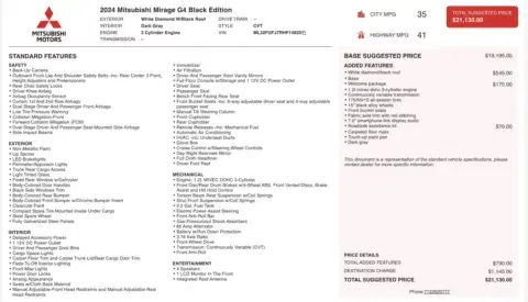 Mitsubishi Mirage G4 Black Edition - Thumbnail 5