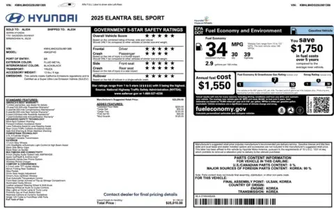 Hyundai Elantra Sel Sport - Thumbnail 5