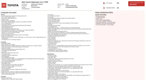 Toyota Highlander Hybrid Le - Thumbnail 5