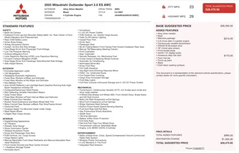 Mitsubishi Outlander Sport Es - Thumbnail 6