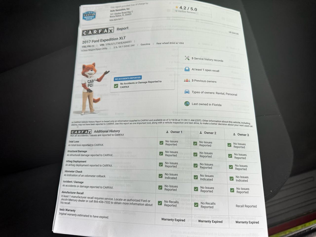 Ford Expedition119" Wb Xlt 4Wd - Thumbnail 15