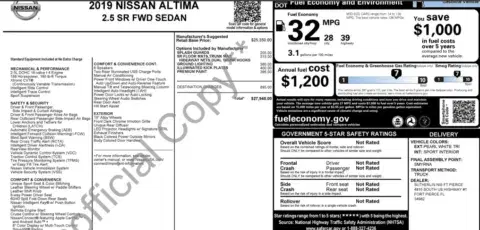 Nissan Altima 2.5 Sr - Thumbnail 5