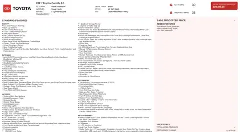 Toyota Corolla Le - Thumbnail 5