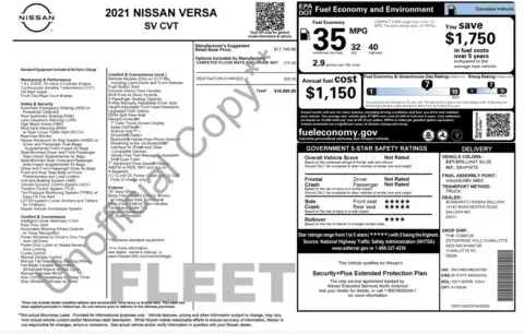 Nissan Versa Sv - Thumbnail 5
