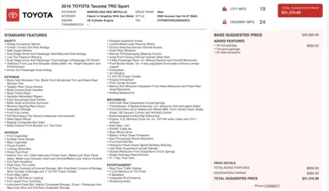 Toyota Tacoma Trd Sport - Thumbnail 5