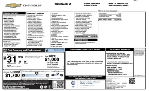 Chevrolet Malibu Lt - Thumbnail 6