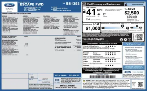 Ford Escape Se Sport Hybrid - Thumbnail 5