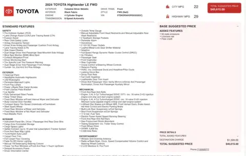 Toyota Highlander Le - Thumbnail 5