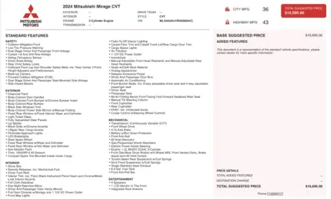 Mitsubishi Mirage Es - Thumbnail 5