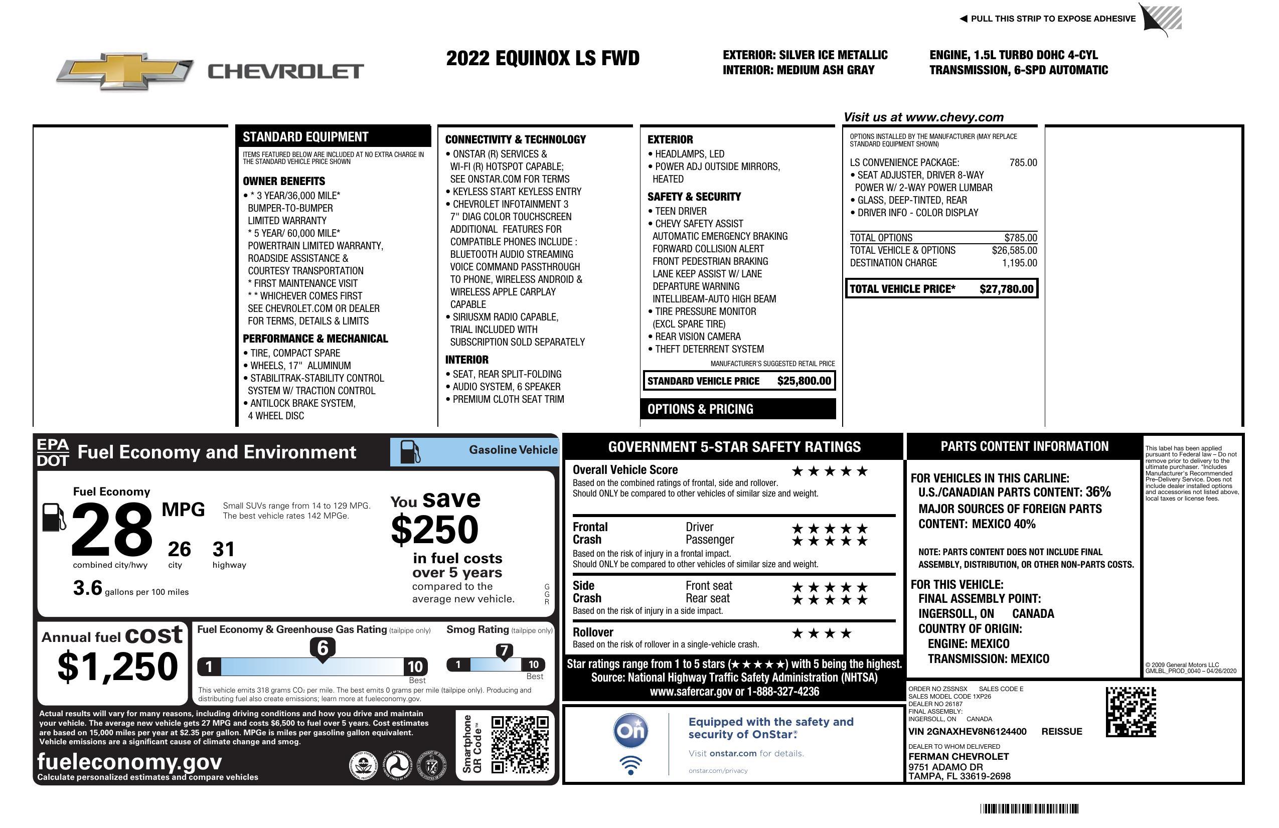 Chevrolet Equinox Ls - Thumbnail 7