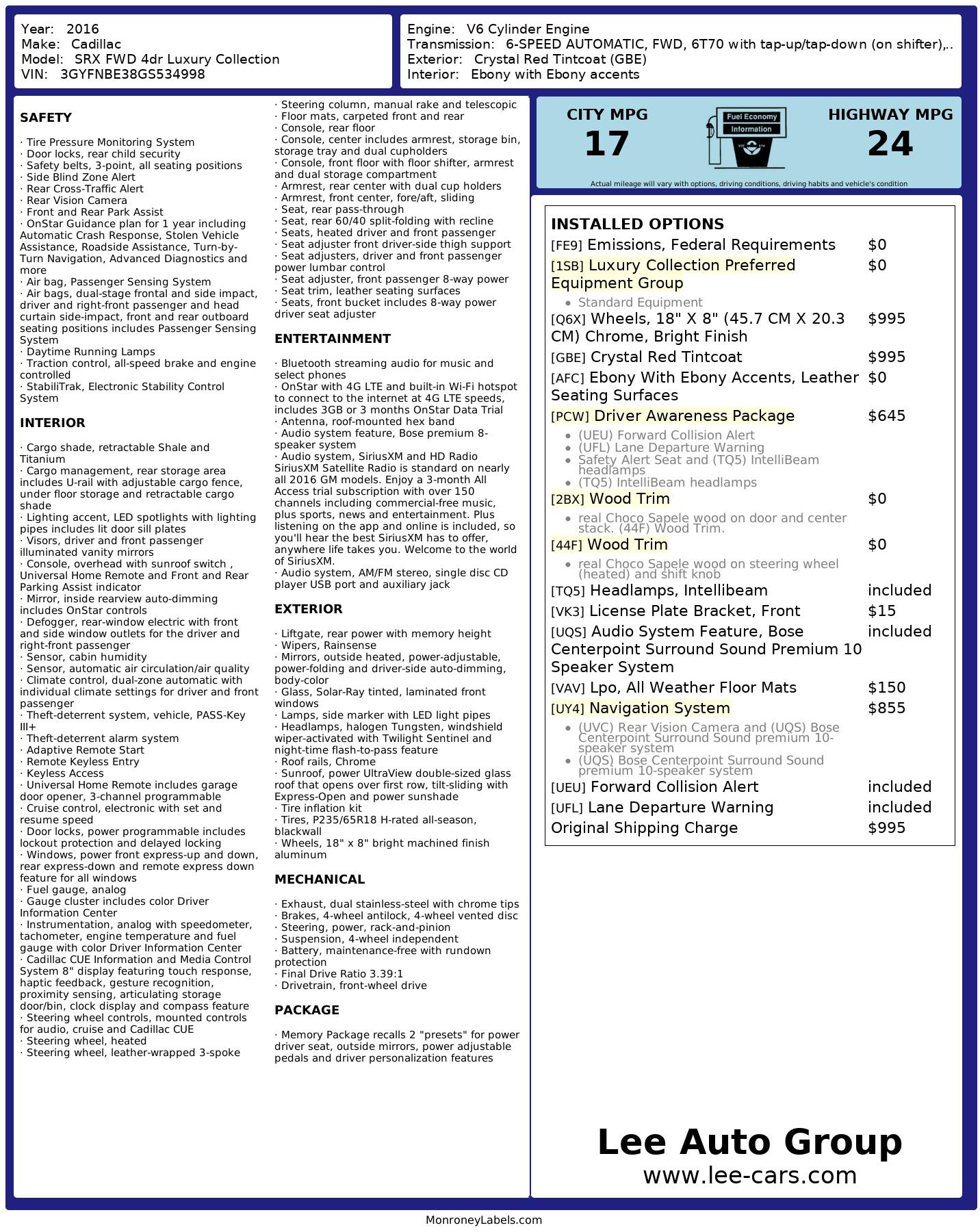 Cadillac Srx Luxury Collection - Thumbnail 7