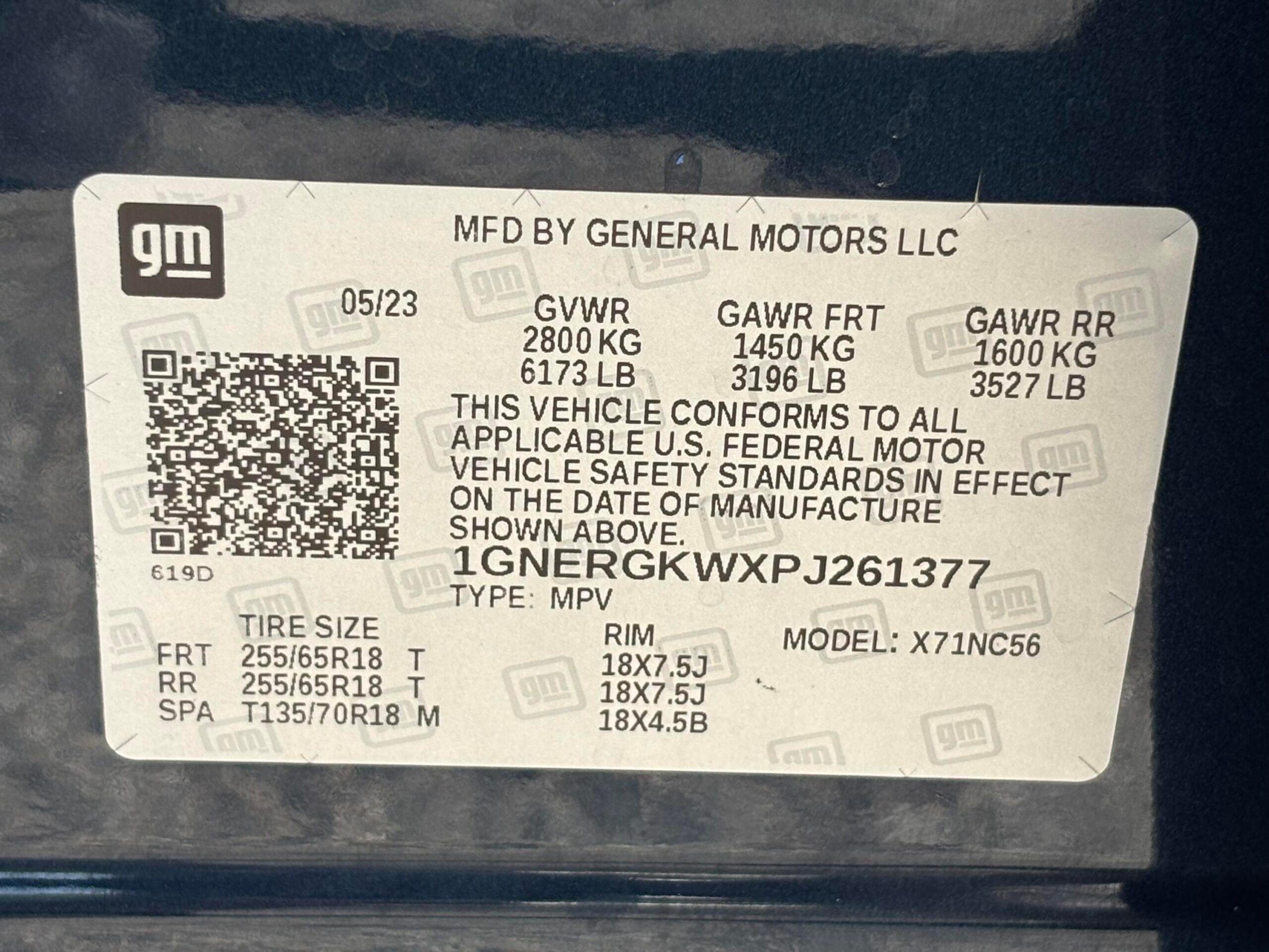 Chevrolet Traverse Fwd Lt Cloth - Thumbnail 12