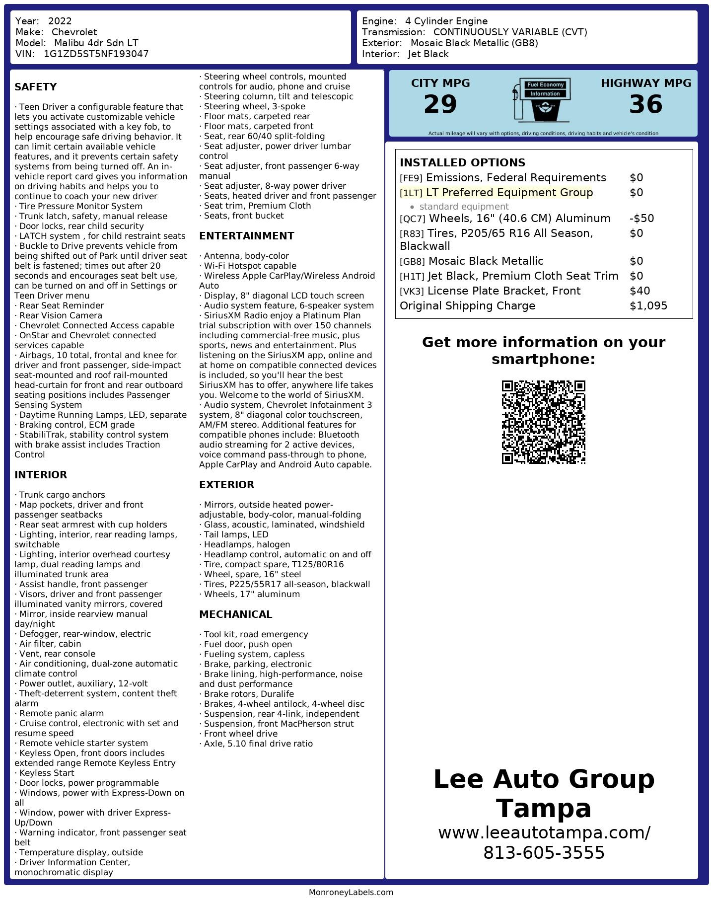 Chevrolet Malibu Lt - Thumbnail 7