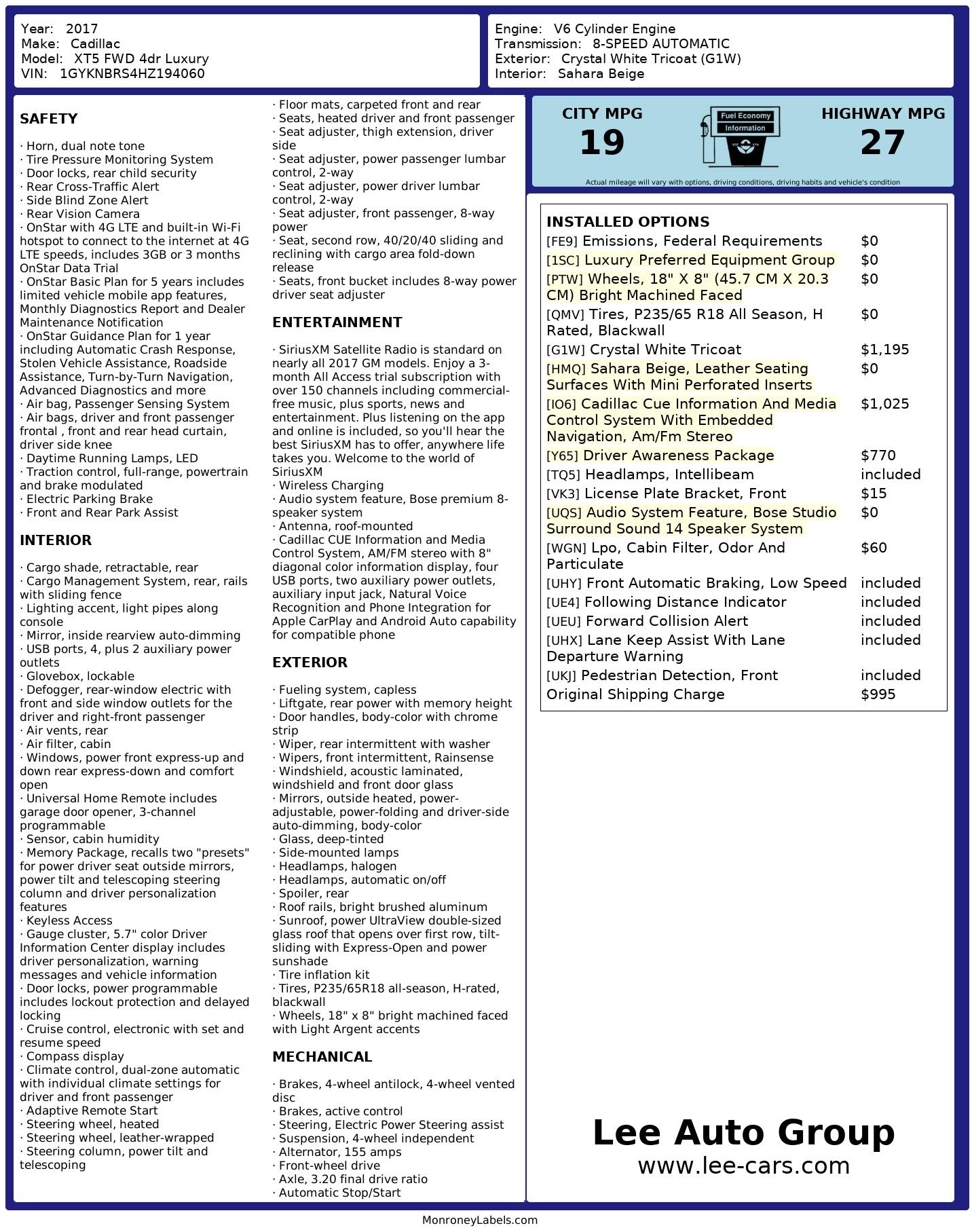 Cadillac Xt5 Luxury Fwd - Thumbnail 7