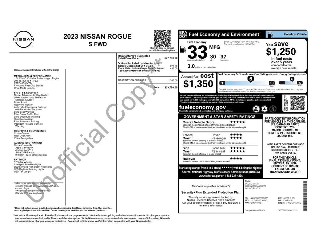 Nissan Rogue S - Thumbnail 4