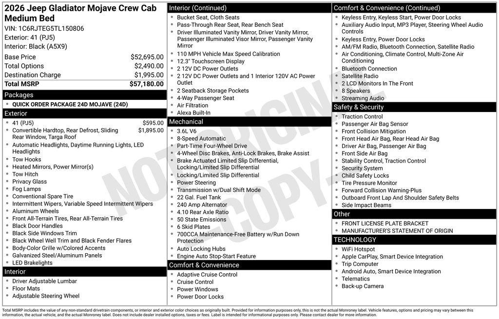 Jeep Gladiator Mojave - Thumbnail 4