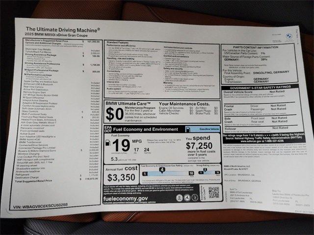 BMW 8 Series M850I Xdrive Gran Coupe Awd 4D Sedan - Thumbnail 15