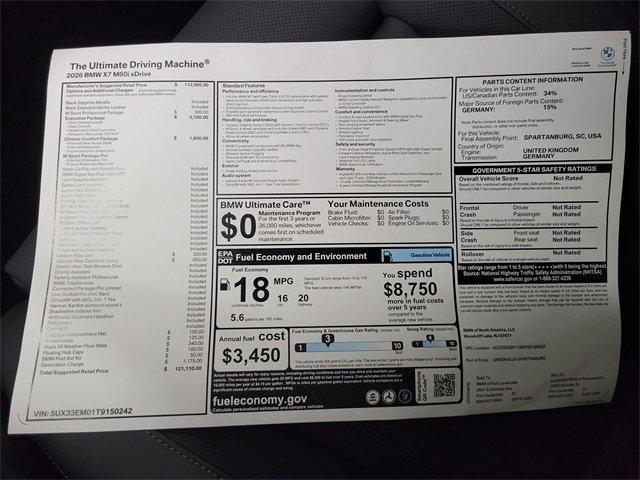 BMW X7 M60I Awd 4D Sport Utility - Thumbnail 15